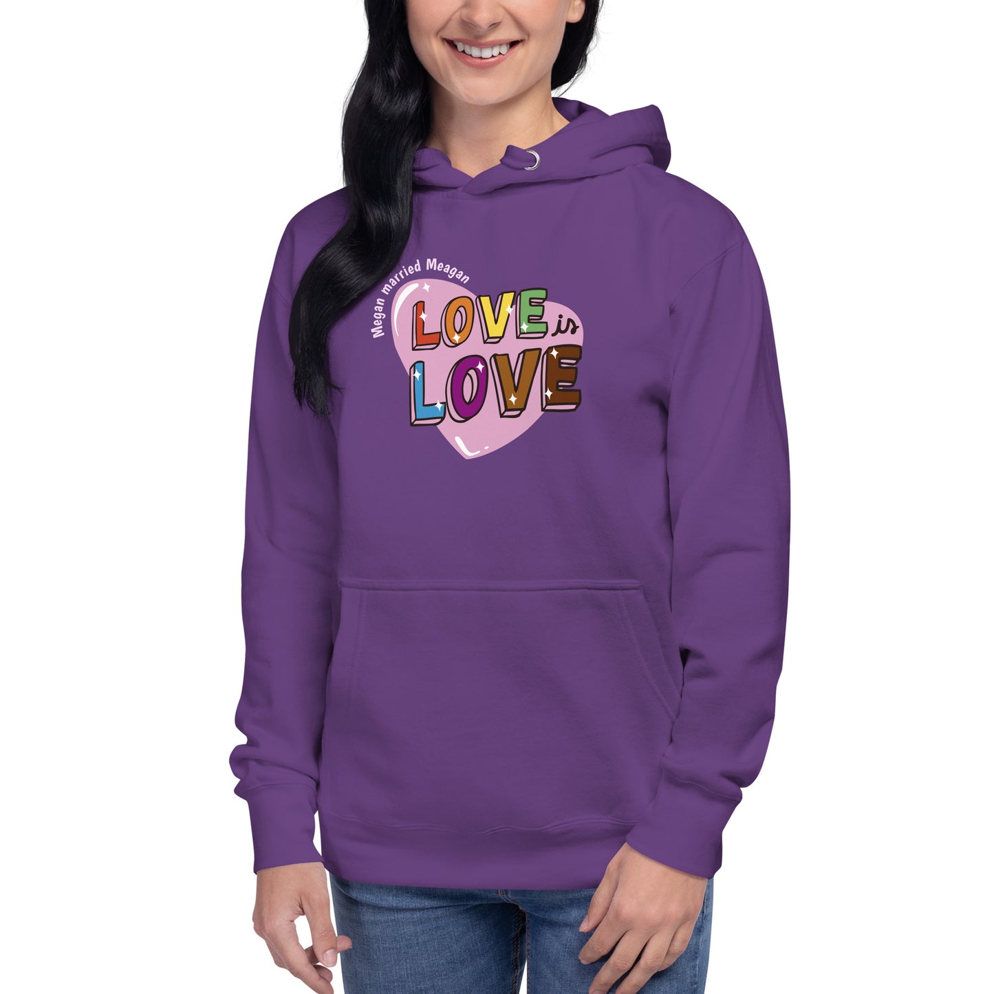 Love is Love Hoodie Megan married Meagan