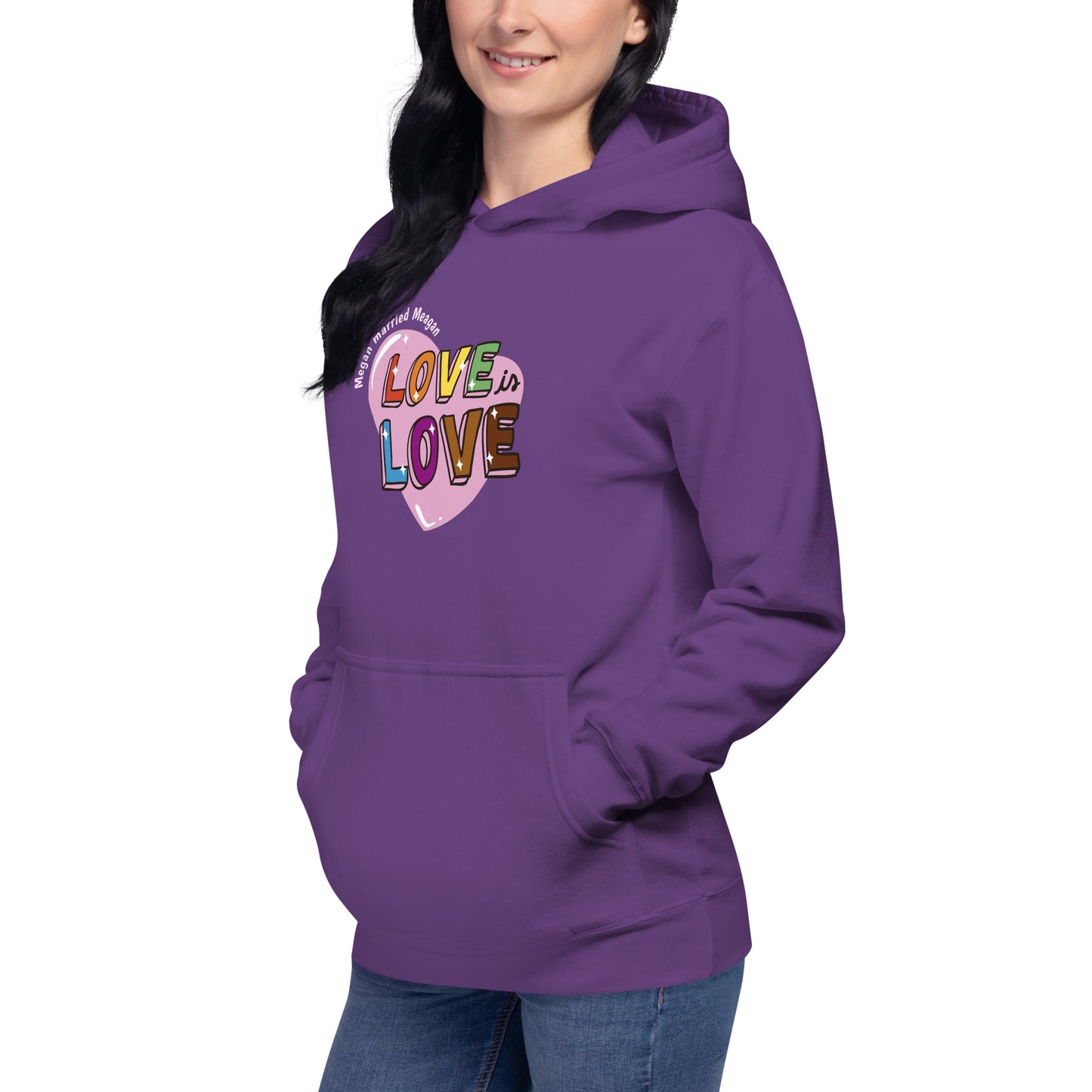 Love is Love Hoodie Megan married Meagan