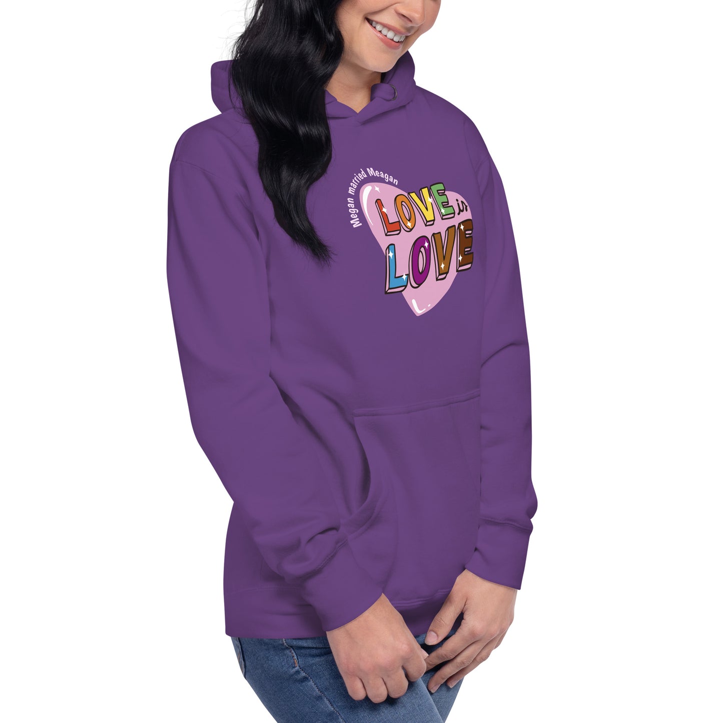 Love is Love Hoodie Megan married Meagan
